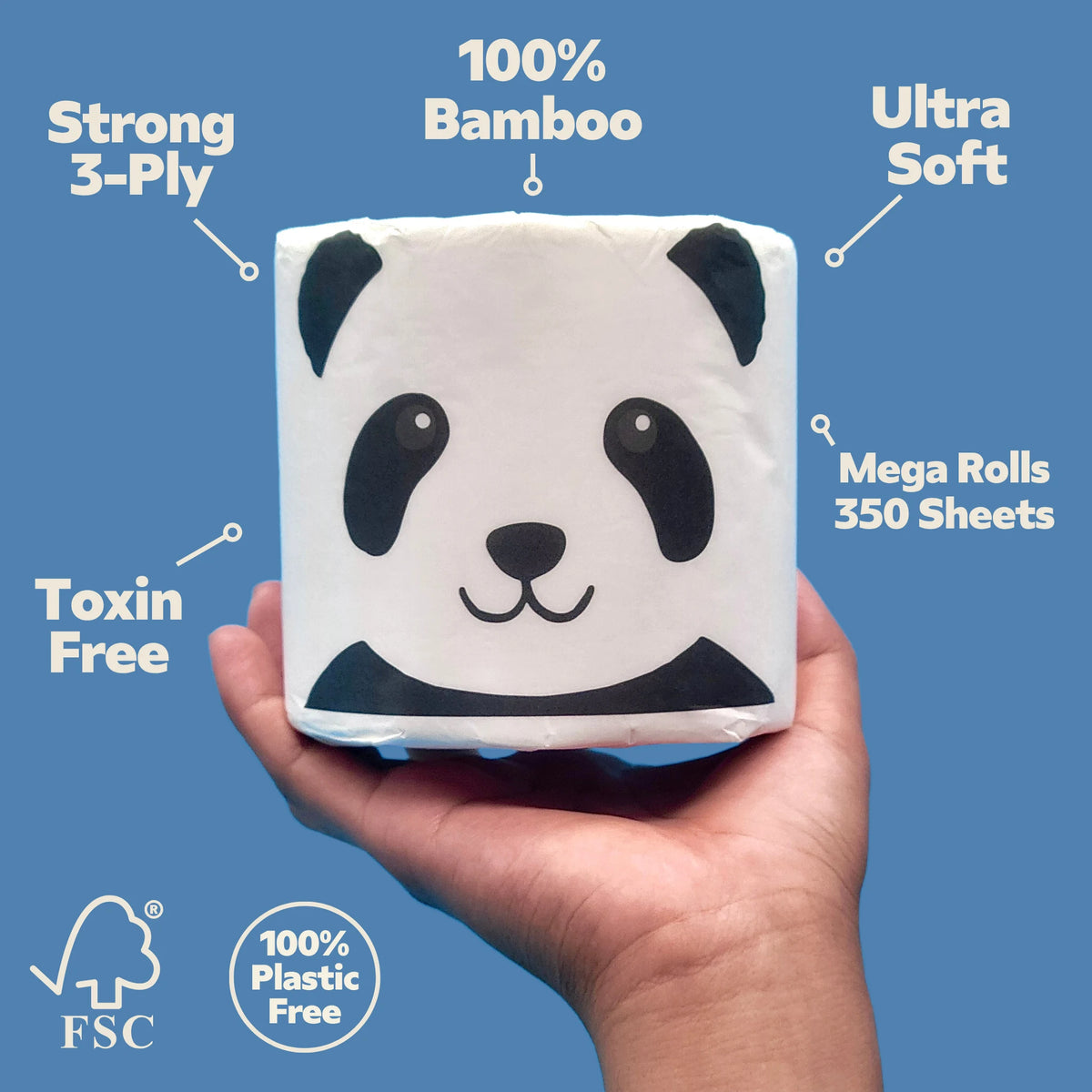 100% Bamboo Toilet Paper
